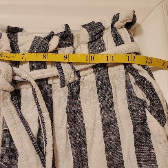 Indero striped Beachy Boho linen blend pants size Small - Picture 7 of 9